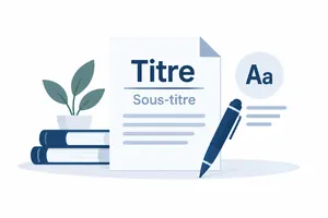 titre et sous-titre projet de recherche